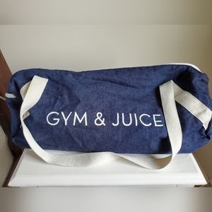 DENIM "Gym & Juice" duffle bag/gym bag